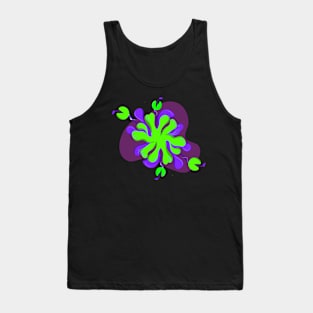 Flower tropical purple cute nature Tank Top